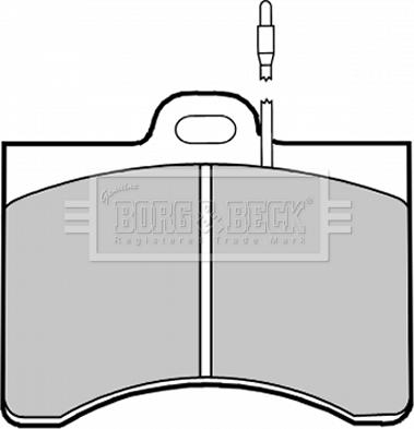 Borg & Beck BBP1201 - Kit de plaquettes de frein, frein à disque cwaw.fr