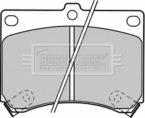 Borg & Beck BBP1208 - Kit de plaquettes de frein, frein à disque cwaw.fr