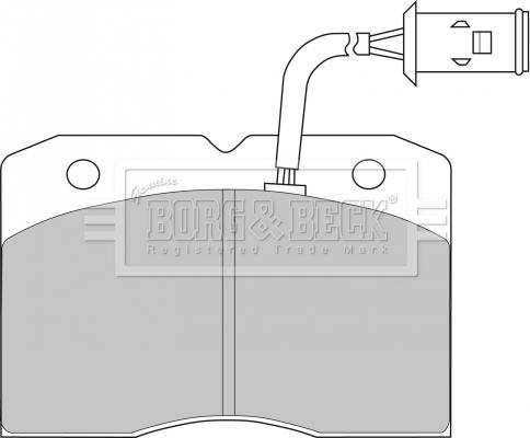 Borg & Beck BBP1202 - Kit de plaquettes de frein, frein à disque cwaw.fr