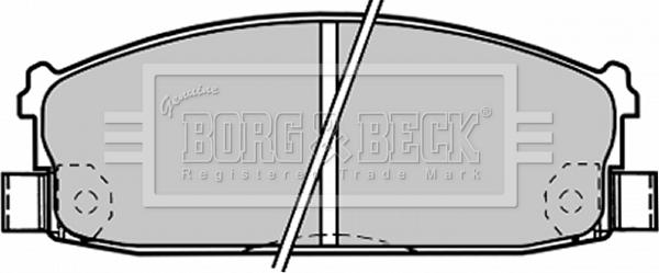 Borg & Beck BBP1216 - Kit de plaquettes de frein, frein à disque cwaw.fr