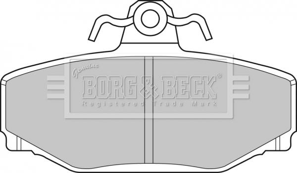 Borg & Beck BBP1218 - Kit de plaquettes de frein, frein à disque cwaw.fr