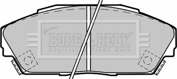 Borg & Beck BBP1217 - Kit de plaquettes de frein, frein à disque cwaw.fr