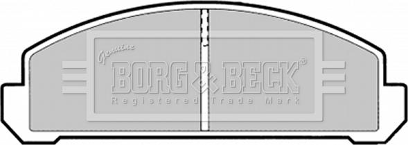 Borg & Beck BBP1289 - Kit de plaquettes de frein, frein à disque cwaw.fr