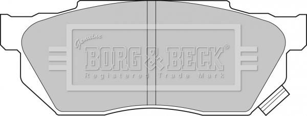 Borg & Beck BBP1236 - Kit de plaquettes de frein, frein à disque cwaw.fr