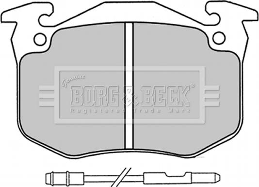 Borg & Beck BBP1230 - Kit de plaquettes de frein, frein à disque cwaw.fr