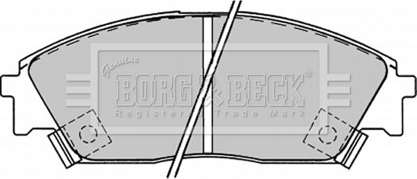 Borg & Beck BBP1232 - Kit de plaquettes de frein, frein à disque cwaw.fr