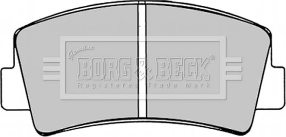 Borg & Beck BBP1221 - Kit de plaquettes de frein, frein à disque cwaw.fr