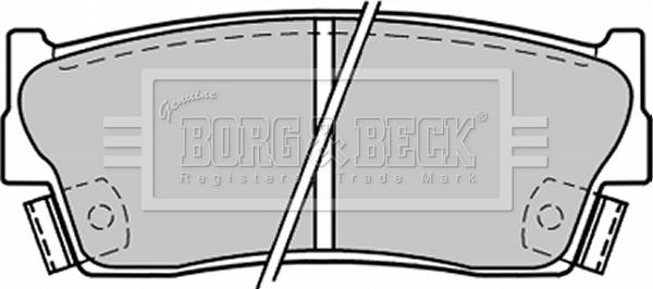 Borg & Beck BBP1228 - Kit de plaquettes de frein, frein à disque cwaw.fr