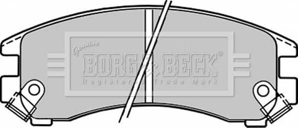 Borg & Beck BBP1223 - Kit de plaquettes de frein, frein à disque cwaw.fr