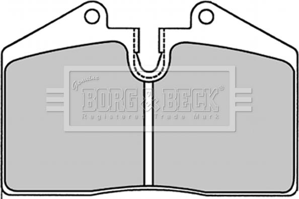 Borg & Beck BBP1227 - Kit de plaquettes de frein, frein à disque cwaw.fr