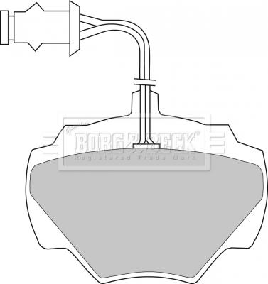 Borg & Beck BBP1279 - Kit de plaquettes de frein, frein à disque cwaw.fr