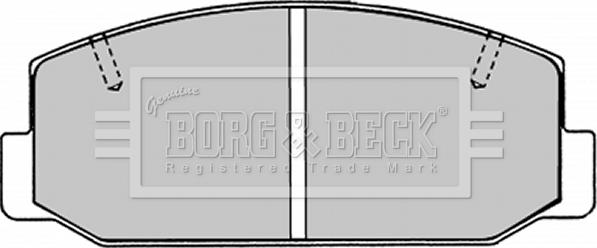 Borg & Beck BBP1276 - Kit de plaquettes de frein, frein à disque cwaw.fr