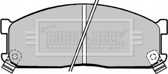 Borg & Beck BBP1271 - Kit de plaquettes de frein, frein à disque cwaw.fr