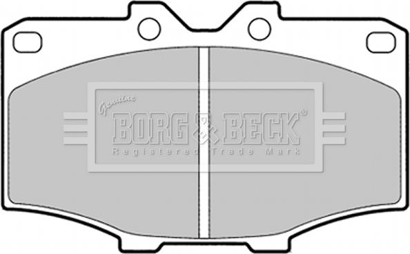 Borg & Beck BBP1278 - Kit de plaquettes de frein, frein à disque cwaw.fr