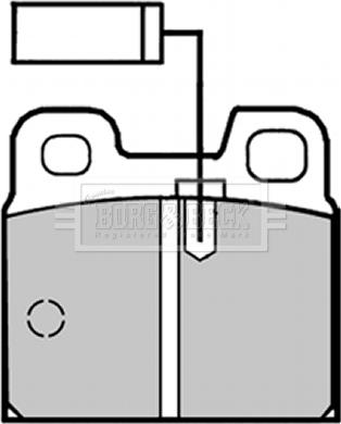 Borg & Beck BBP1273 - Kit de plaquettes de frein, frein à disque cwaw.fr