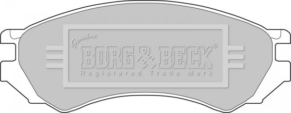 Borg & Beck BBP1272 - Kit de plaquettes de frein, frein à disque cwaw.fr