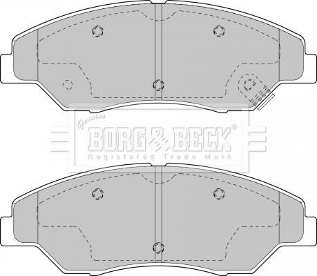 Borg & Beck BBP1795 - Kit de plaquettes de frein, frein à disque cwaw.fr