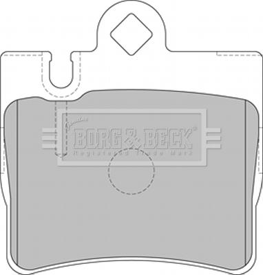 Borg & Beck BBP1797 - Kit de plaquettes de frein, frein à disque cwaw.fr