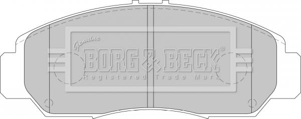 Borg & Beck BBP1741 - Kit de plaquettes de frein, frein à disque cwaw.fr