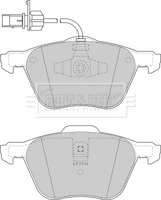 Borg & Beck BBP1747 - Kit de plaquettes de frein, frein à disque cwaw.fr