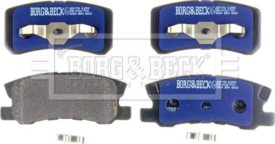 Borg & Beck BBP1758 - Kit de plaquettes de frein, frein à disque cwaw.fr