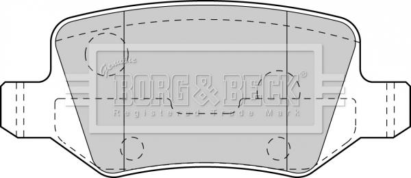 Borg & Beck BBP1753 - Kit de plaquettes de frein, frein à disque cwaw.fr