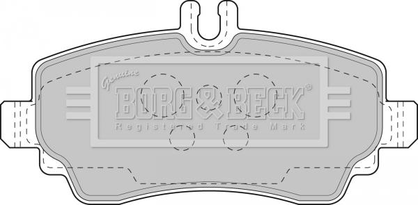 Borg & Beck BBP1752 - Kit de plaquettes de frein, frein à disque cwaw.fr