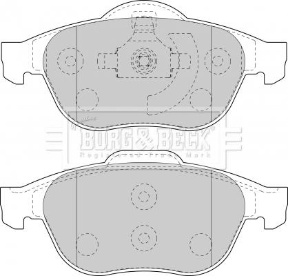 Borg & Beck BBP1764 - Kit de plaquettes de frein, frein à disque cwaw.fr