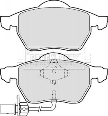 Borg & Beck BBP1766 - Kit de plaquettes de frein, frein à disque cwaw.fr