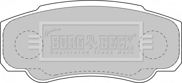 Borg & Beck BBP1763 - Kit de plaquettes de frein, frein à disque cwaw.fr