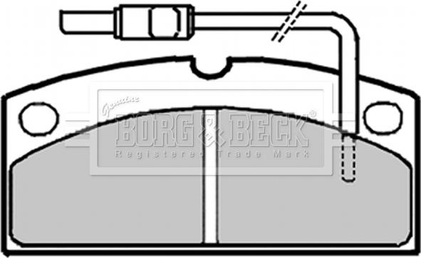 Borg & Beck BBP1700 - Kit de plaquettes de frein, frein à disque cwaw.fr