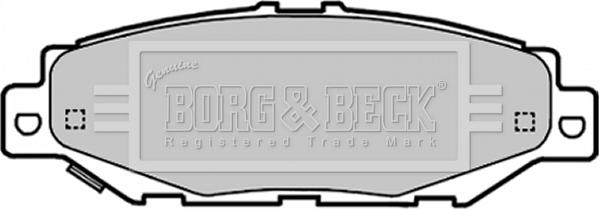 Borg & Beck BBP1701 - Kit de plaquettes de frein, frein à disque cwaw.fr