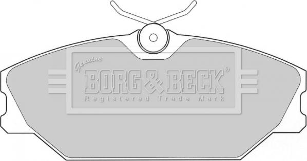 Borg & Beck BBP1708 - Kit de plaquettes de frein, frein à disque cwaw.fr