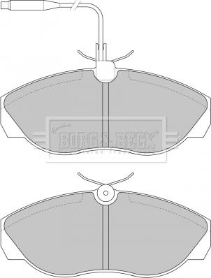 Borg & Beck BBP1719 - Kit de plaquettes de frein, frein à disque cwaw.fr