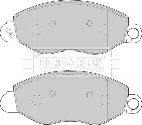 Borg & Beck BBP1714 - Kit de plaquettes de frein, frein à disque cwaw.fr