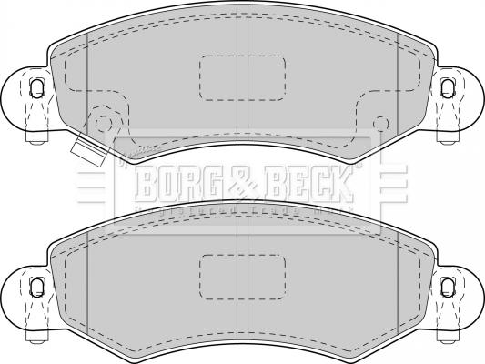 Borg & Beck BBP1713 - Kit de plaquettes de frein, frein à disque cwaw.fr