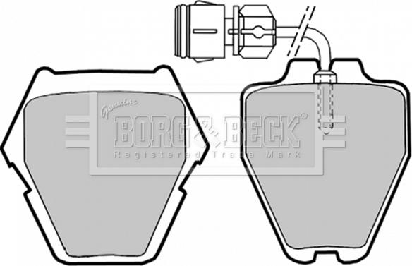 Borg & Beck BBP1780 - Kit de plaquettes de frein, frein à disque cwaw.fr