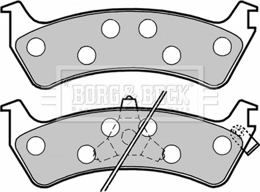 Borg & Beck BBP1783 - Kit de plaquettes de frein, frein à disque cwaw.fr