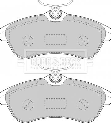 Borg & Beck BBP1735 - Kit de plaquettes de frein, frein à disque cwaw.fr