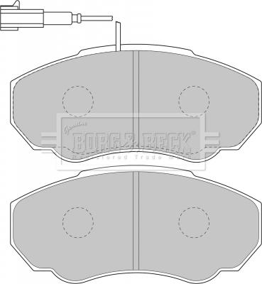 Borg & Beck BBP1736 - Kit de plaquettes de frein, frein à disque cwaw.fr