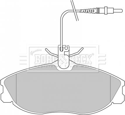 Borg & Beck BBP1730 - Kit de plaquettes de frein, frein à disque cwaw.fr