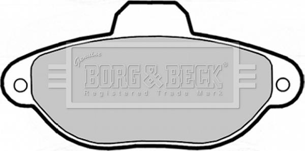 Borg & Beck BBP1738 - Kit de plaquettes de frein, frein à disque cwaw.fr