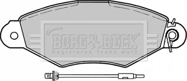 Borg & Beck BBP1729 - Kit de plaquettes de frein, frein à disque cwaw.fr