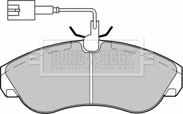 Borg & Beck BBP1720 - Kit de plaquettes de frein, frein à disque cwaw.fr