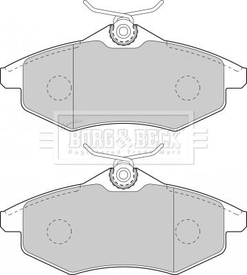 Borg & Beck BBP1727 - Kit de plaquettes de frein, frein à disque cwaw.fr