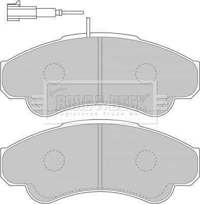 Borg & Beck BBP1779 - Kit de plaquettes de frein, frein à disque cwaw.fr