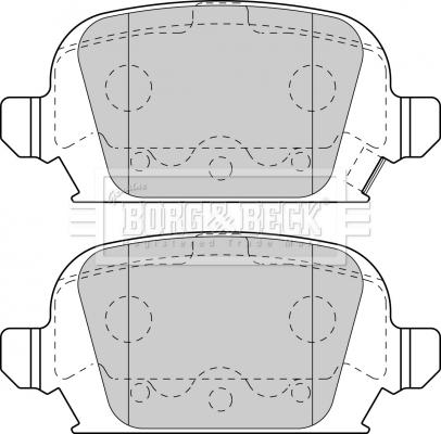 Borg & Beck BBP1774 - Kit de plaquettes de frein, frein à disque cwaw.fr