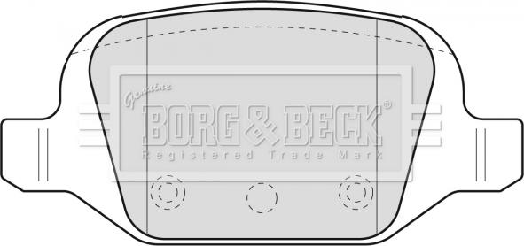 Borg & Beck BBP1775 - Kit de plaquettes de frein, frein à disque cwaw.fr