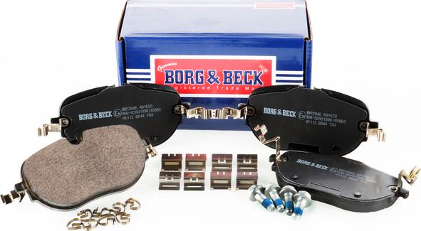 Borg & Beck BBP2946 - Kit de plaquettes de frein, frein à disque cwaw.fr