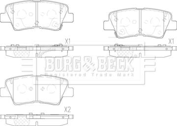 Borg & Beck BBP2901 - Kit de plaquettes de frein, frein à disque cwaw.fr